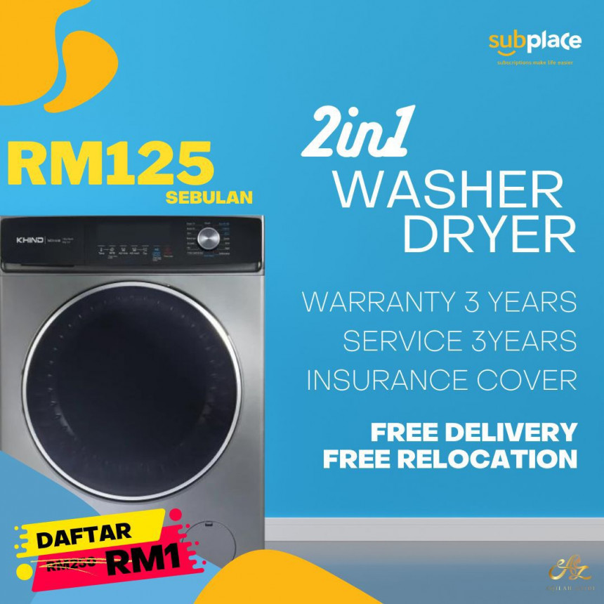 2 IN 1 WASHER DRYER KHIND SUBPLACE