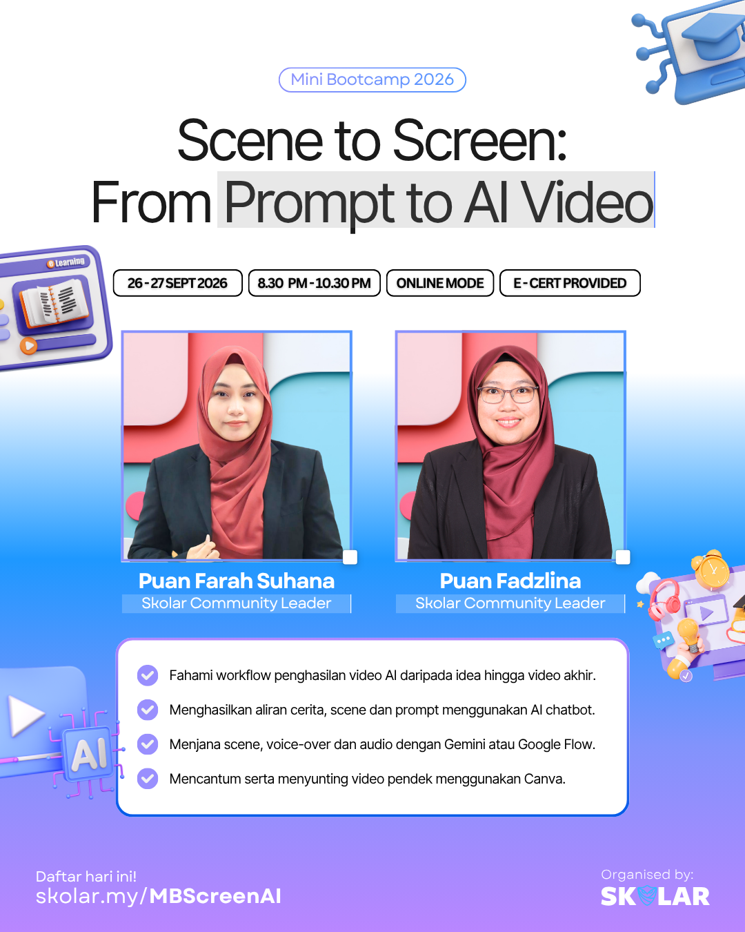 Mini Bootcamp Scene To Screen: From Prompt To AI Video